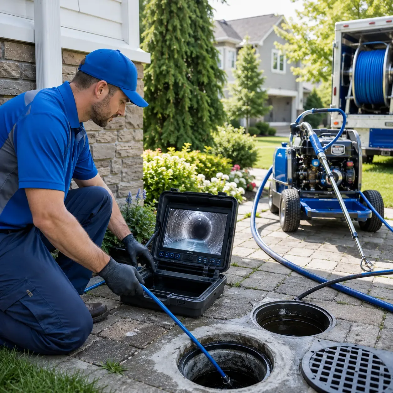 Outdoor drain cleaning professionals serving North Woodstock, NH