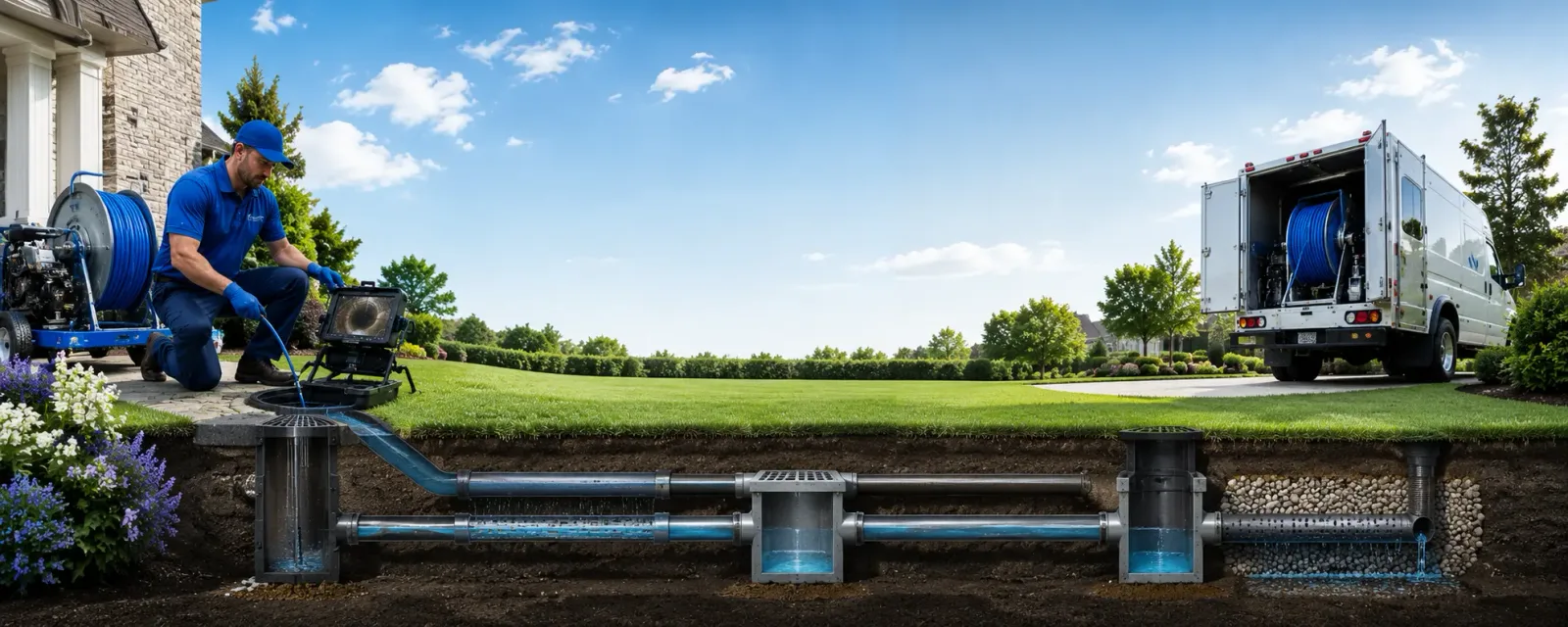 Outdoor drain cleaning information for North Woodstock, NH
